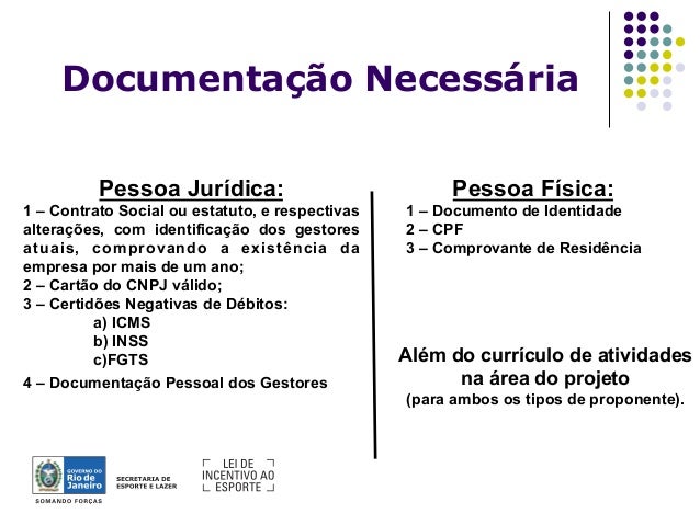 Lei de Incentivo ao Esporte - Rio de Janeiro