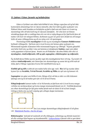 Leikir sem kennsluaðferð