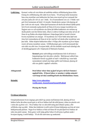 Leikir sem kennsluaðferð