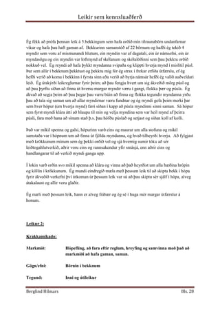 Leikir sem kennsluaðferð