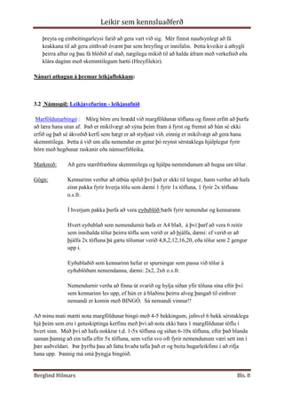 Fínhreyfileiki (Discriminative Movement Thinking)