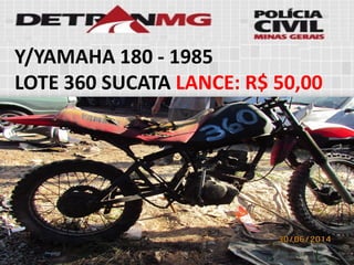 Y/YAMAHA 180-1985 
LOTE360SUCATALANCE:R$ 50,00  