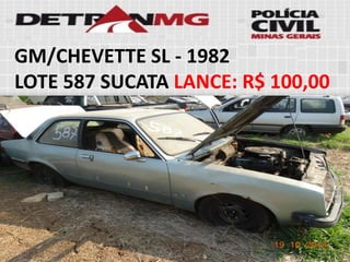 GM/CHEVETTE SL-1982 
LOTE587SUCATALANCE:R$ 100,00  