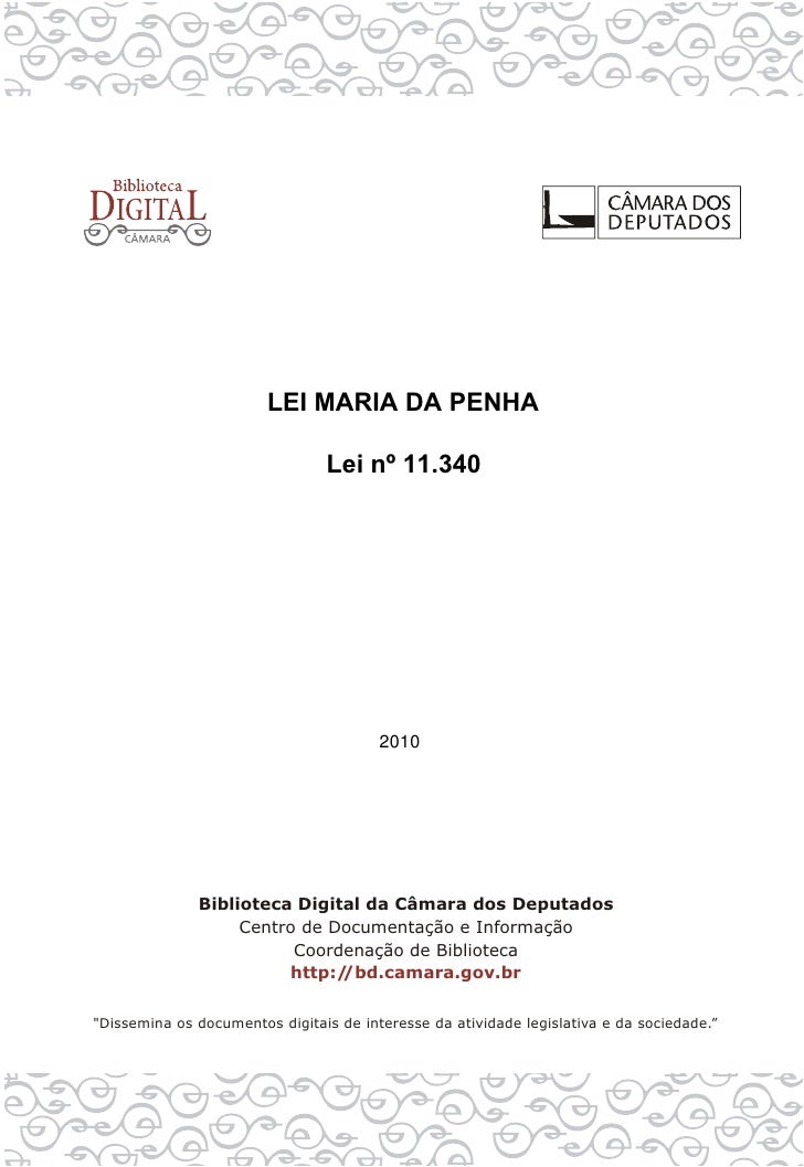 Lei maria da penha monografia