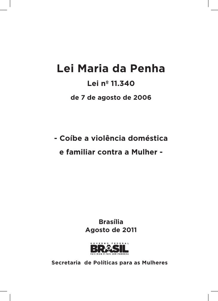 Lei maria da penha monografia