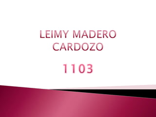 LEIMY MADERO CARDOZO 1103 