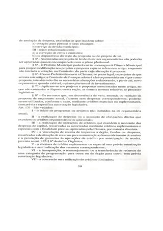 Lei orgânica do município de arraial