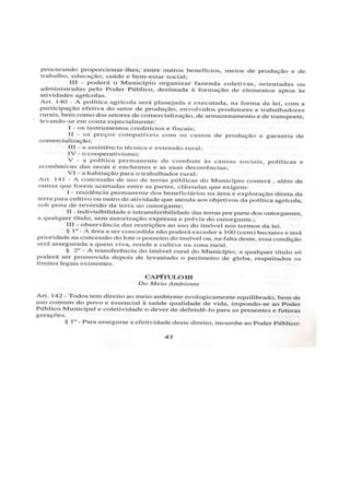 Lei orgânica do município de arraial