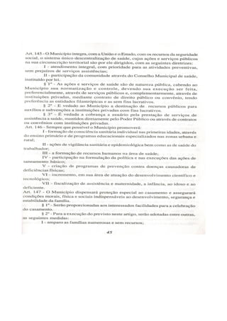 Lei orgânica do município de arraial