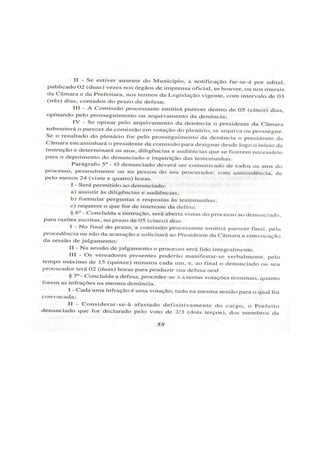 Lei orgânica do município de arraial