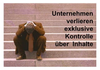 3131© Prof. Dr.-Ing. Manfred Leisenberg Forum26, 11.2.15
WEB2.0 im Unternehmen: Konsequenzen für ECM
Quelle: Schönelefd,F.: Vom Web2.0 zum Unternehmen2.0
Unternehmen
verlieren
exklusive
Kontrolle
über Inhalte
 