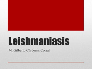 Leishmaniasis M. Gilberto Cárdenas Corral 