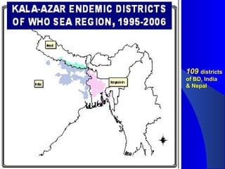 109 districts
of BD, India
& Nepal
 