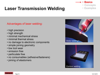 Laser Transmission Welding of Polymers