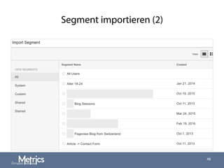 Segment importieren (2)
48
 