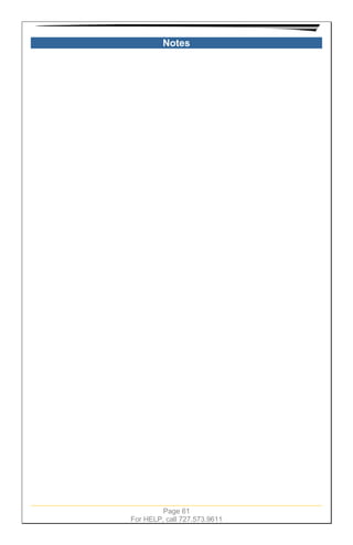 Page 61
For HELP, call 727.573.9611
Notes
 