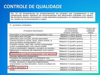 CONTROLE DE QUALIDADE
 