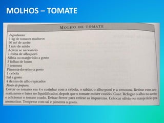MOLHOS – TOMATE
 