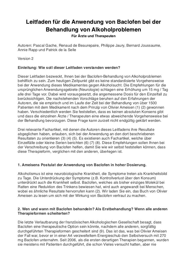 Leitfaden Baclofen Leitfaden Baclofen