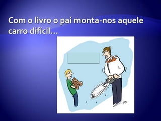 Com o livro o pai monta-nos aquele carro difícil… 