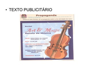 • TEXTO PUBLICITÁRIO

 