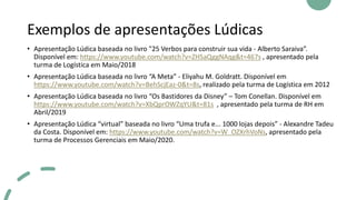 Leitura e apresentação lúdica