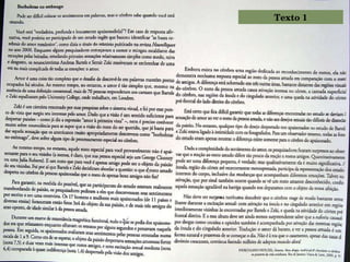 LEITURA E ESCRITA NA ESCOLA Texto 1 