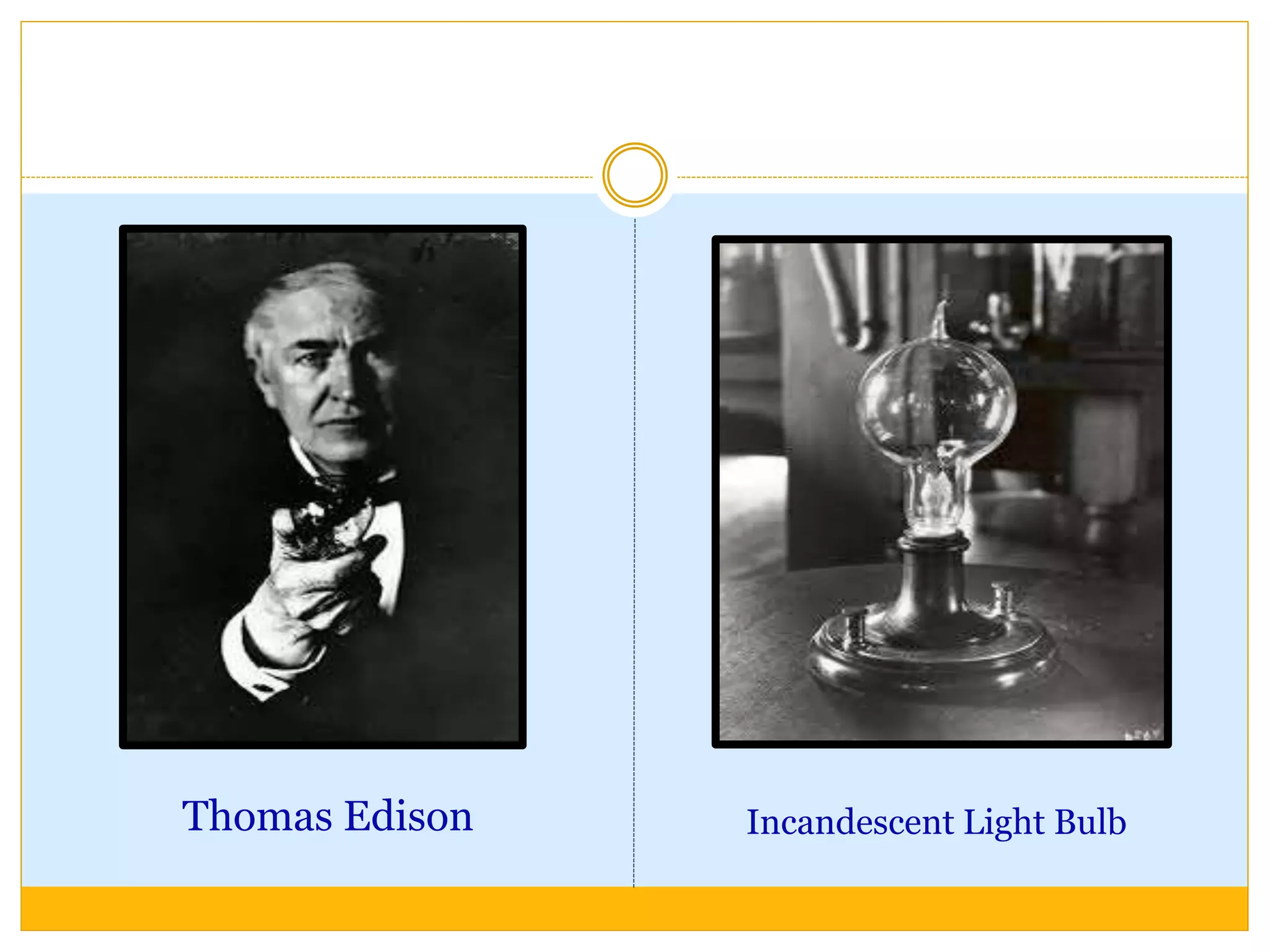 Thomas Edison Incandescent Light Bulb
 