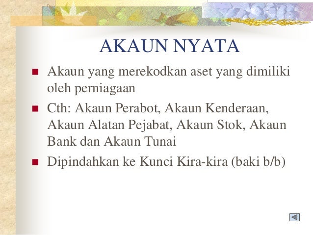 Contoh Akaun Nyata Akauntekno