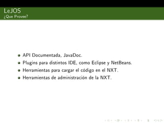 LeJOS - Java para Robots Lego NXT | PPT