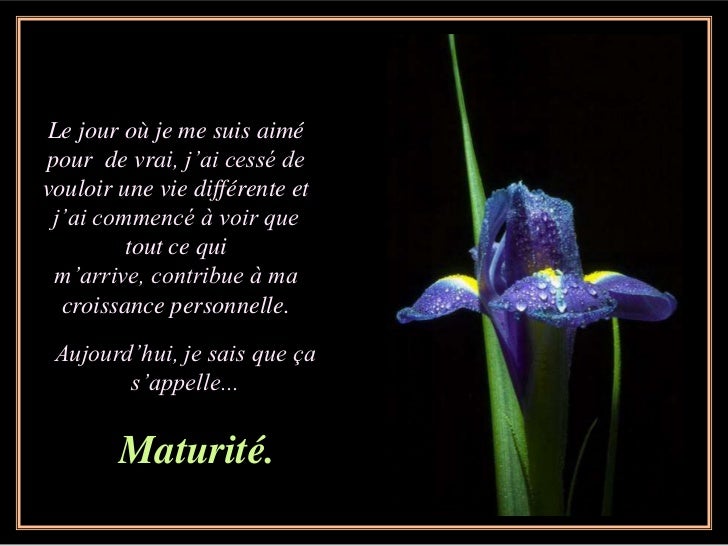 Le jour ou je me suis aimé pour de vrai