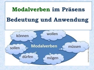 Modalverben im Präsens
Bedeutung und Anwendung
 