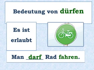 Plural
wir ___________
ihr ___________
Sie ___________
sie ___________
möchten
möchtet
möchten
möchten
Die Konjugation von möchten
 
