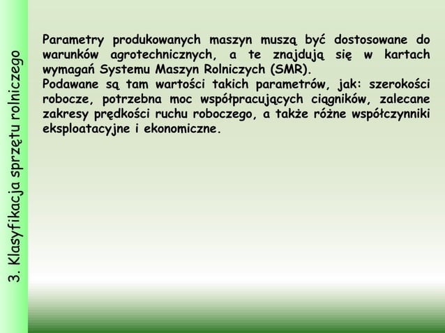 Blok I Lekcja 1 Istota mechanizacji rolnictwa | PPTX
