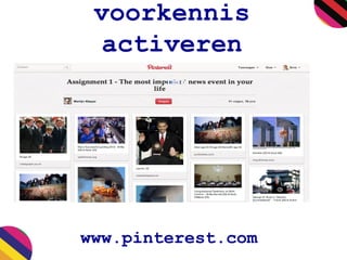 voorkennis
activeren
www.pinterest.com
 