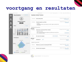 voortgang en resultaten
 