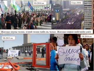 Жагсаал юуны төлөө, хэний төлөө хийх нь чухал. Жагсаал өөрөө нийгмийн соёл
Сөүл 2016УБ 2014 он
УБ 2013 он
УБ 2016 он
 