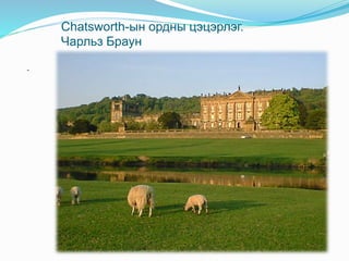Chatsworth-ын ордны цэцэрлэг.
Чарльз Браун
-
 