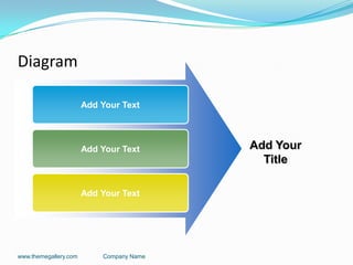 Diagram
www.themegallery.com Company Name
Add Your Text
Add Your Text
Add Your Text
Add Your
Title
 