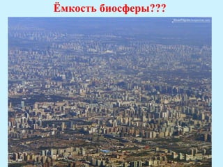 Ёмкость биосферы???
 