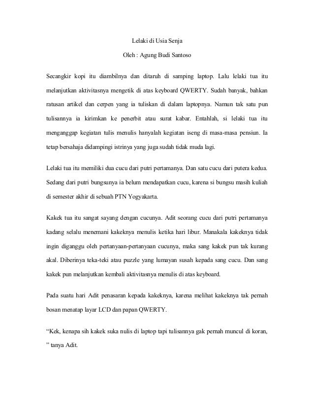 Lelaki Di Usia Senja