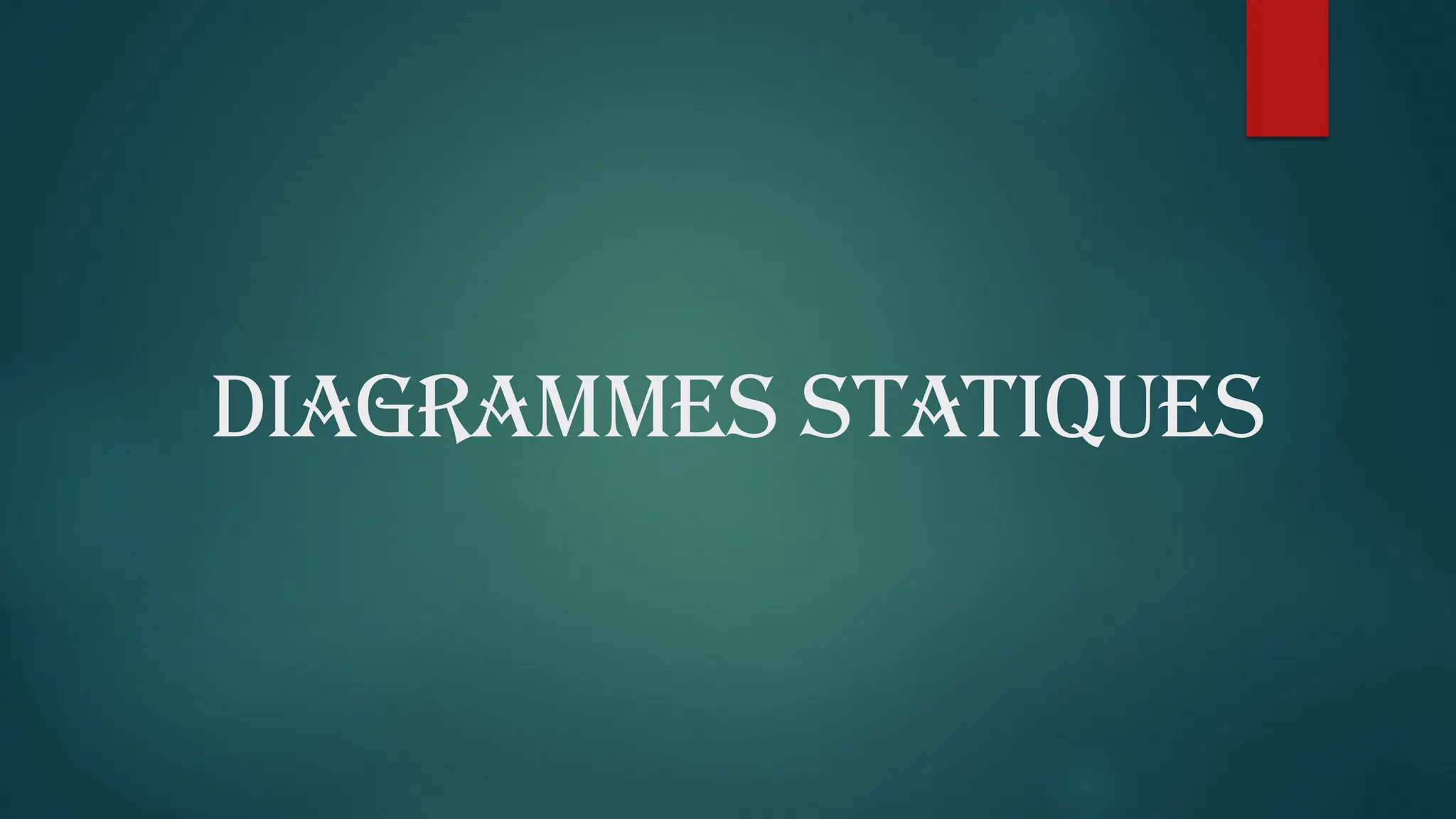 DIAGRAMMES STATIQUES
 