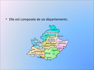 • Elle est composée de six départements:
 