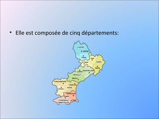 • Elle est composée de cinq départements:
 
