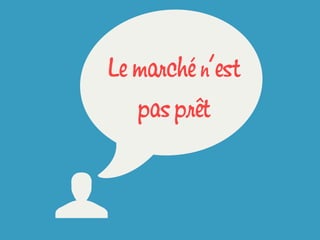U
wLe marché n’est
pas prêt
 