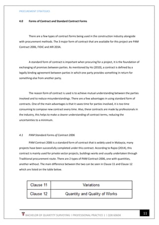 A Report on Procurement Strategies - PP1 | PDF