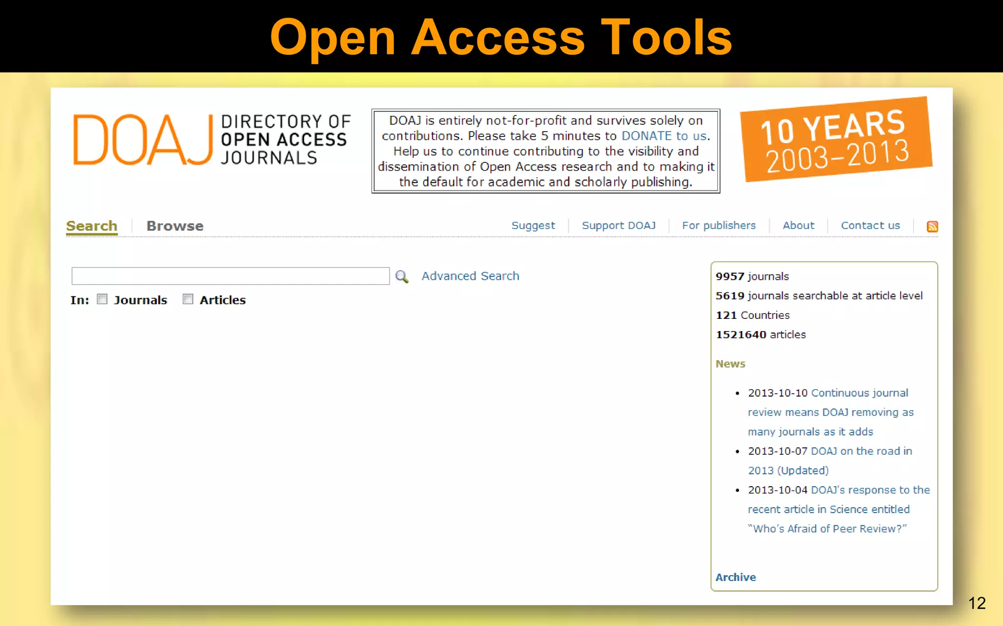 Open Access Tools

12

 