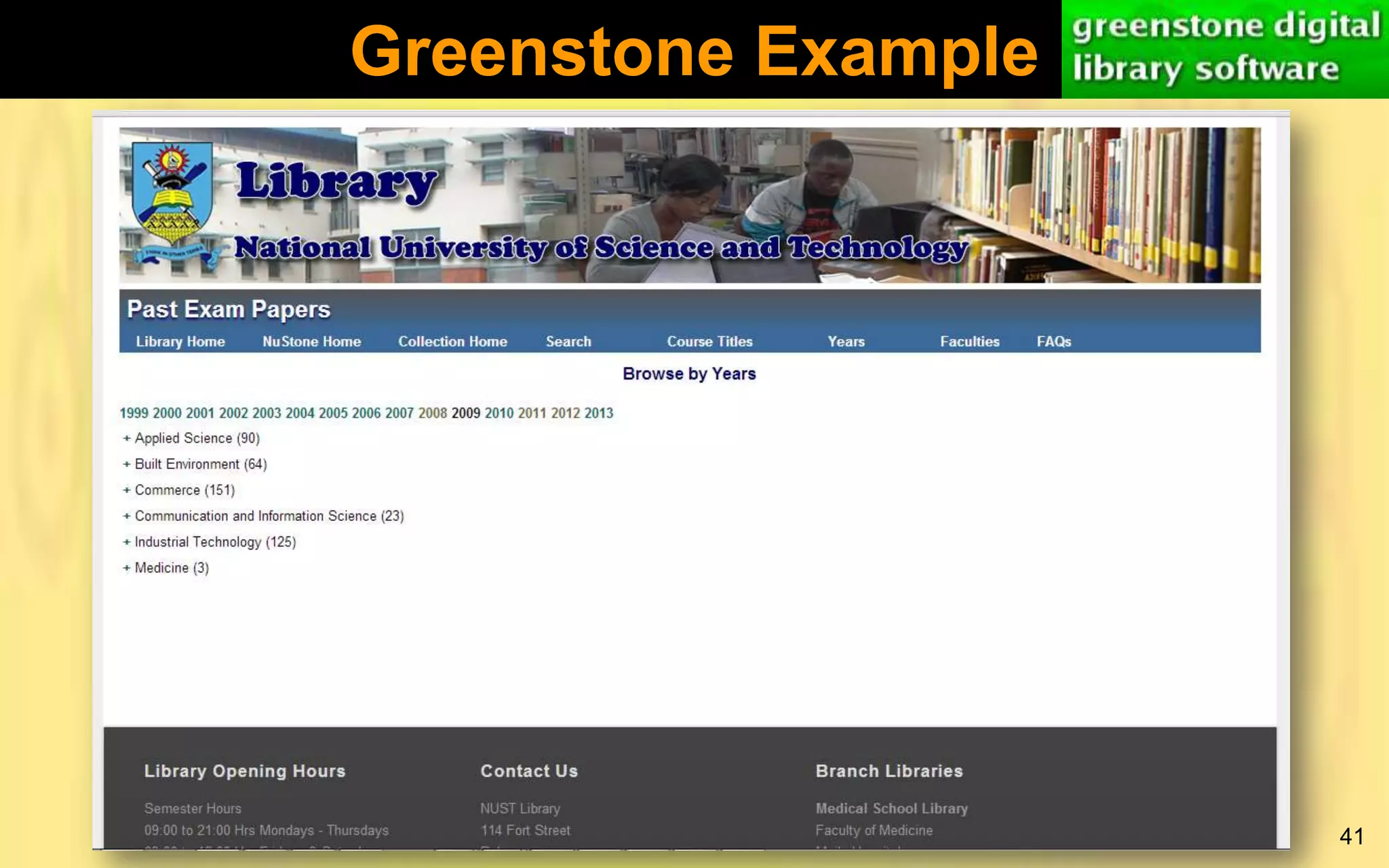 Greenstone Example

41

 