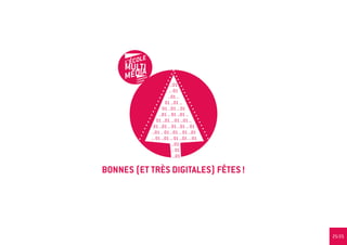 ...01
                        ... 01
                       ...01 ...
                     01 ...01 ...
                   01 ...01 ... 01
                ...01 ... 01 ...01 ...
               01 ...01 ... 01 ...01 ...
             01 ...01 ... 01 ...01 ... 01
           ...01 ... 01 ...01 ... 01 ...01
           ... 01 ...01 ... 01 ...01 ... 01
                           ...01
                           ... 01
                            ...01


BONNES (ET TRÈS DIGITALES) FÊTES !




                                              25/25
 