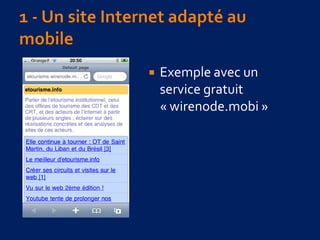  Exemple avec un
service gratuit
« wirenode.mobi »
 
